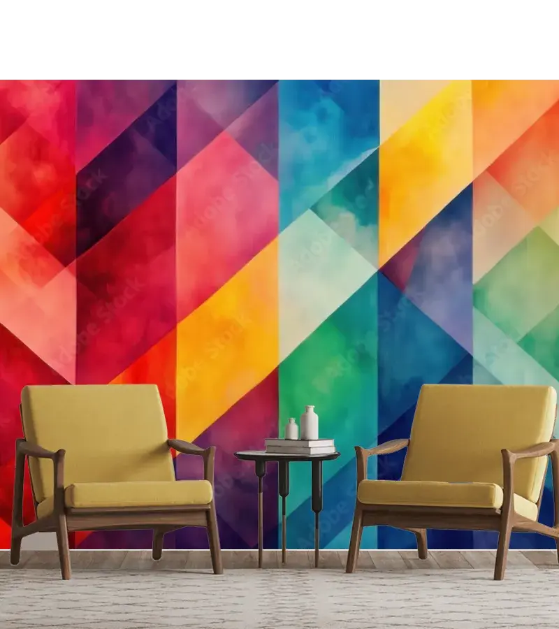 Mural Prisma Cromático – Fotomural Decorativo para Pared, Vinil y Papel Tapiz
