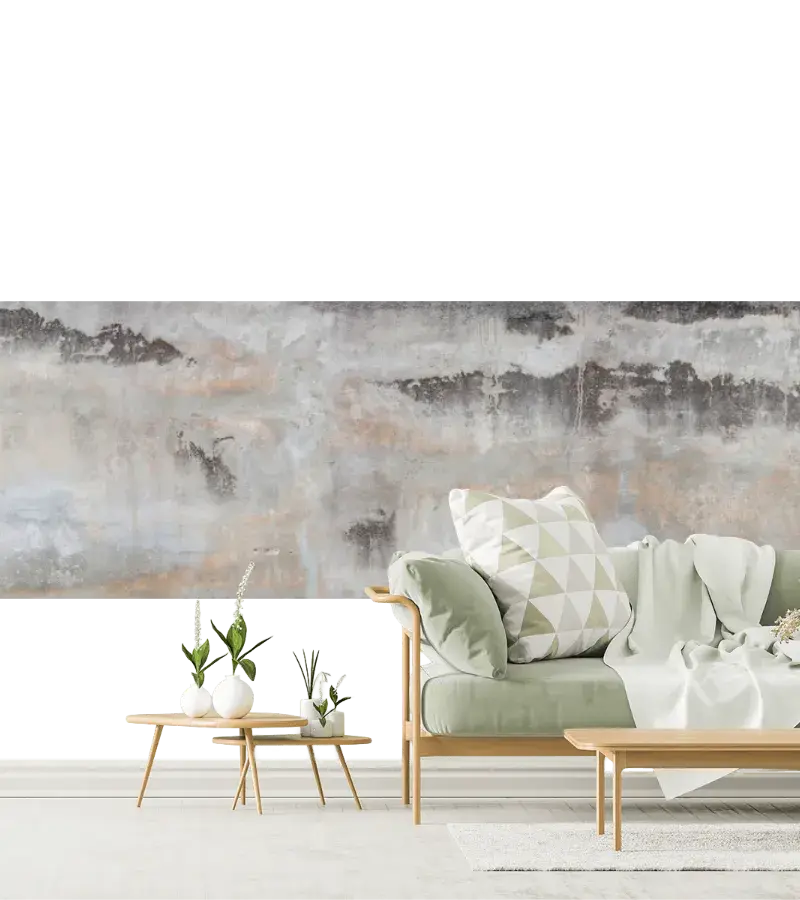 Mural Urbana Bruma Gris – Fotomural Abstracto para Decoración Moderna
