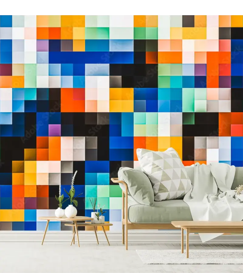 Mural Prisma Cromático – Fotomural Moderno Personalizable en Vinil, Liso o Texturizado