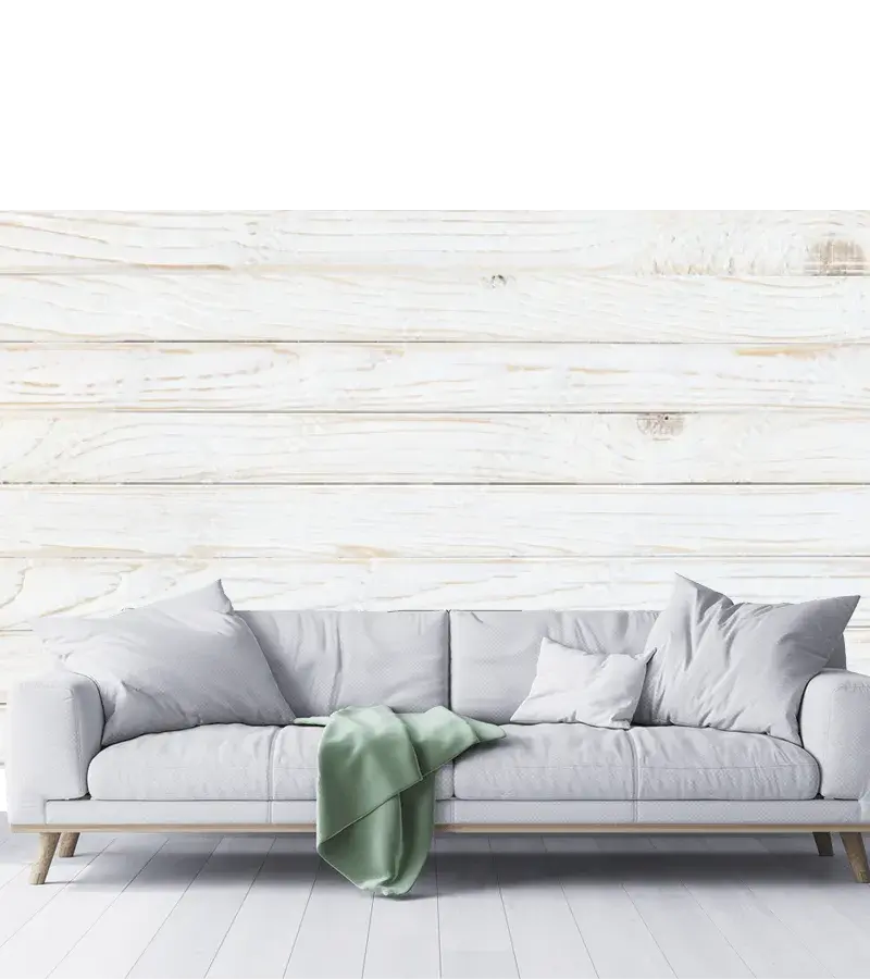 Mural Aura Nórdica Blanco – Fotomural de Pared Decorativo en Vinil, Papel Tapiz y Contract