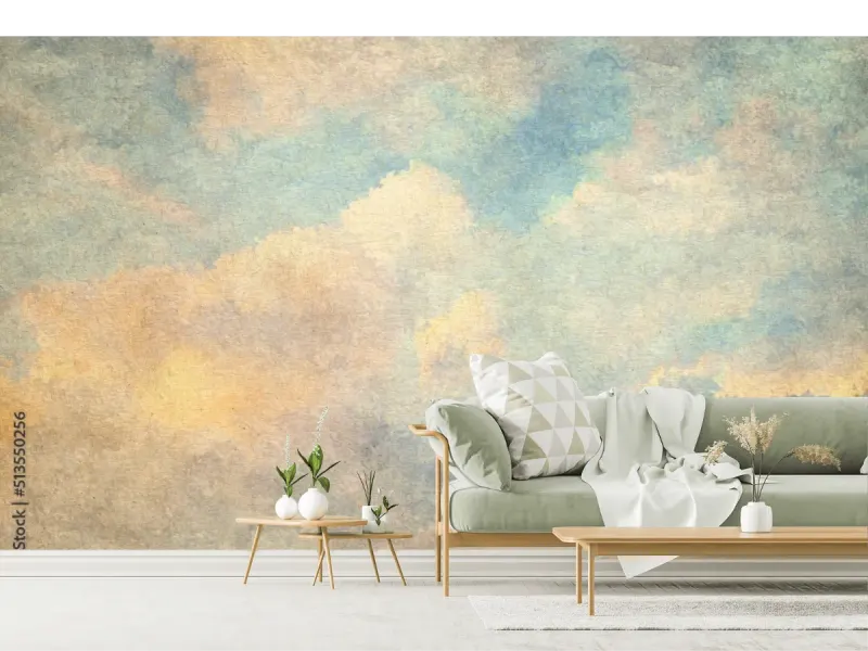 Mural Cielos de Ensueño | Fotomural para sala vinil, papel tapiz texturizado