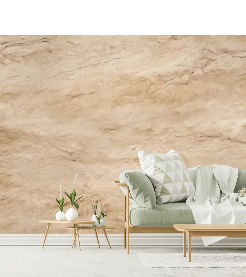 Modelo Mural Arena Desértica para Decoración de Pared en Vinil o Papel Tapiz