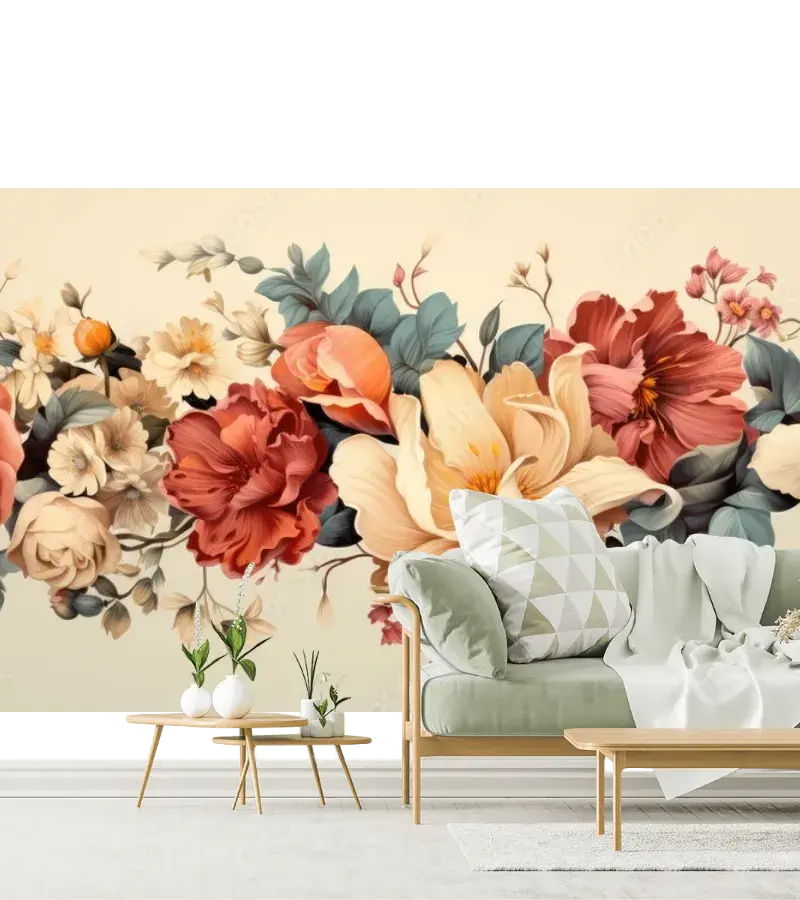 Mural Floral Encanto Silvestre para Pared