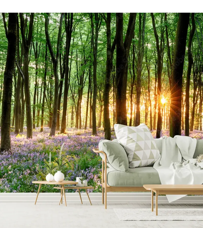 Mural Bosque Encantado Amanecer