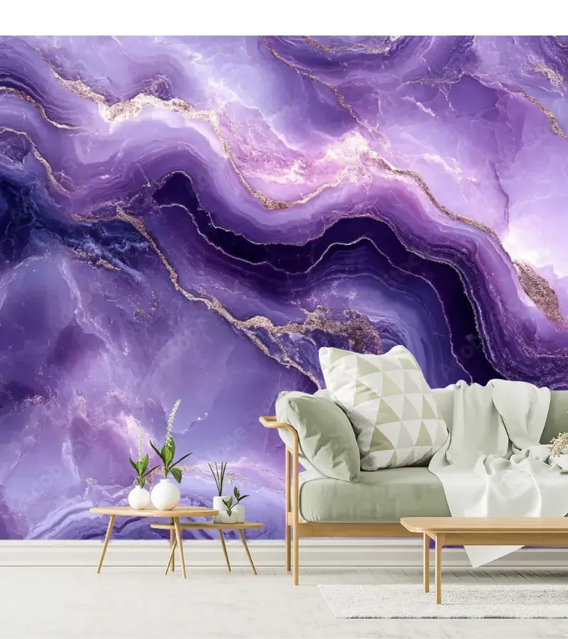 Mural Amatista Mística para Sala o Recámara
