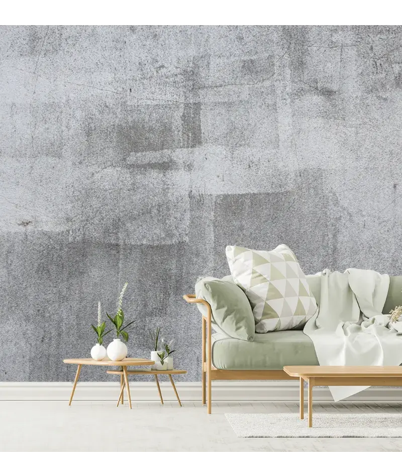 Mural Gris Industrial Urbano para Pared