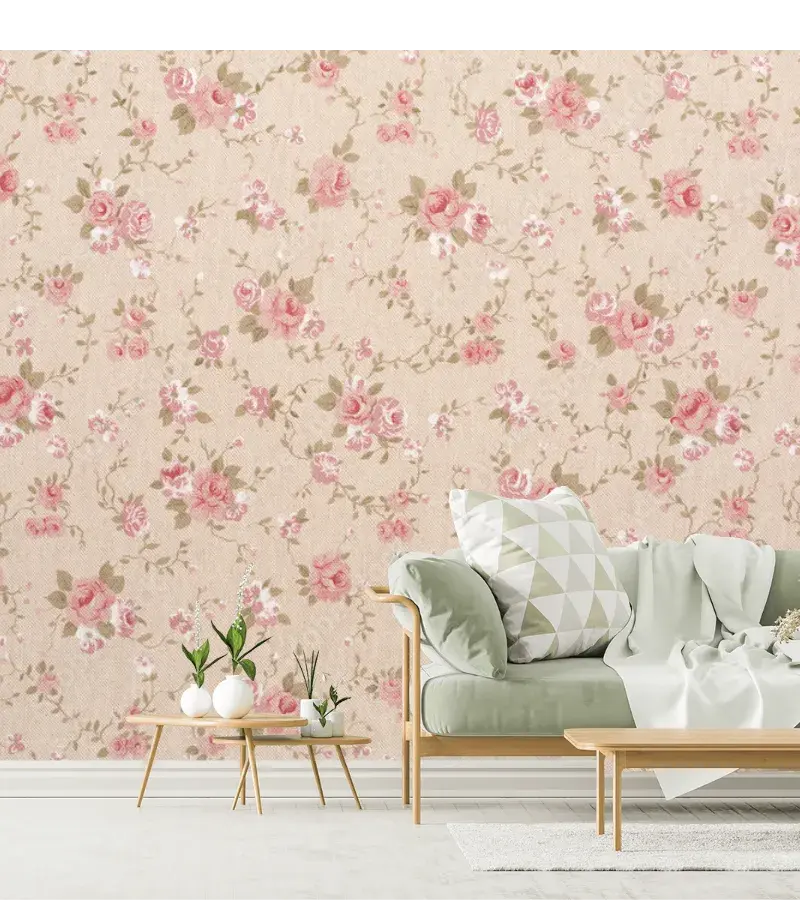 Mural Rosas Vintage Encanto Romántico para Sala o Recámara