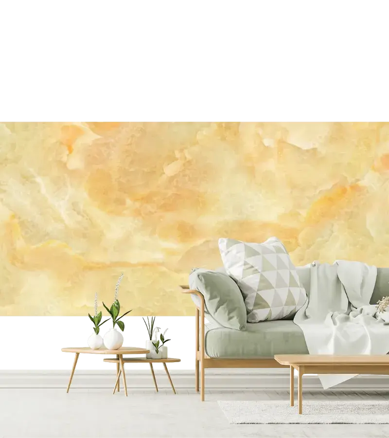 Mural Aurora Cálida para decoración de sala, vinil arquitectónico o tapiz
