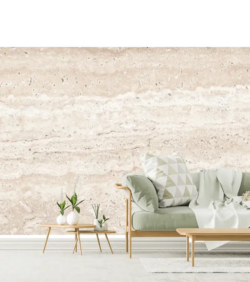 Mural Arena Travertino Deluxe para pared, múltiples materiales
