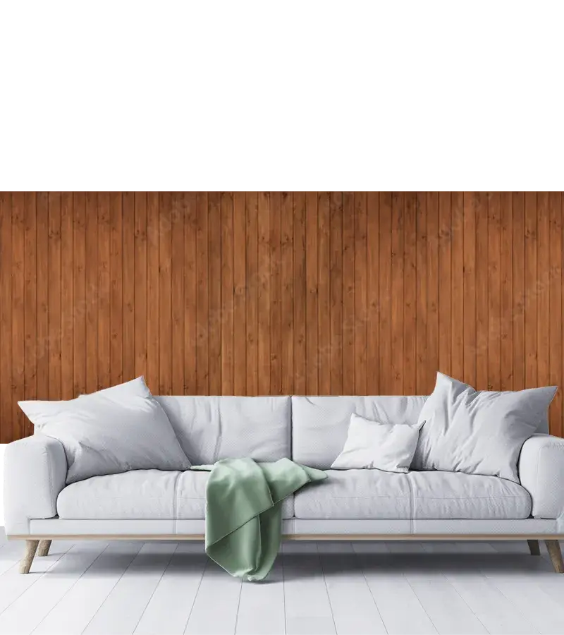 Mural Cálido Encanto en Vinil o Tapiz – Efecto Madera, ideal para sala o recámara