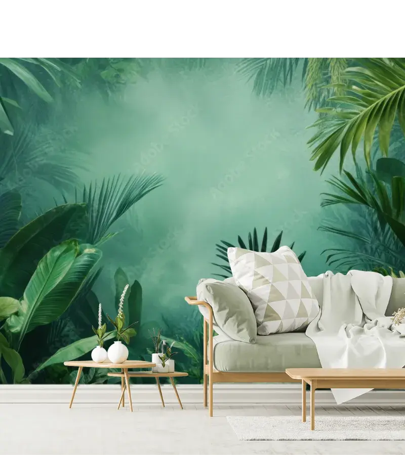 Mural Selva Esmeralda - Fotomural Decorativo para Pared de Impacto