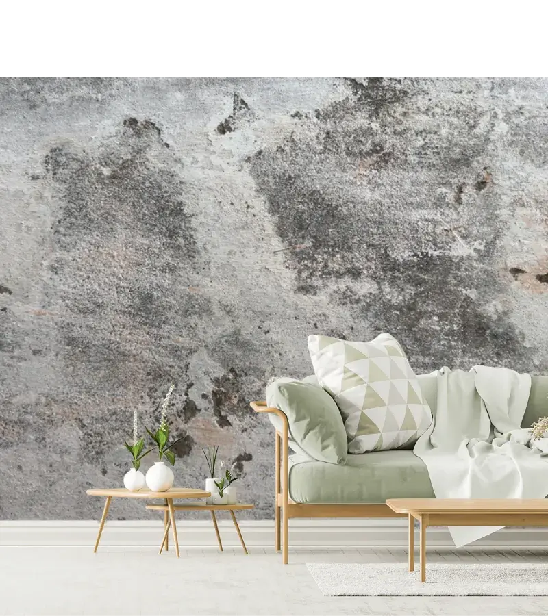 Mural Superficies Rugosas Estilo Industrial Urbano – Vinil Arquitectónico y Papel Tapiz