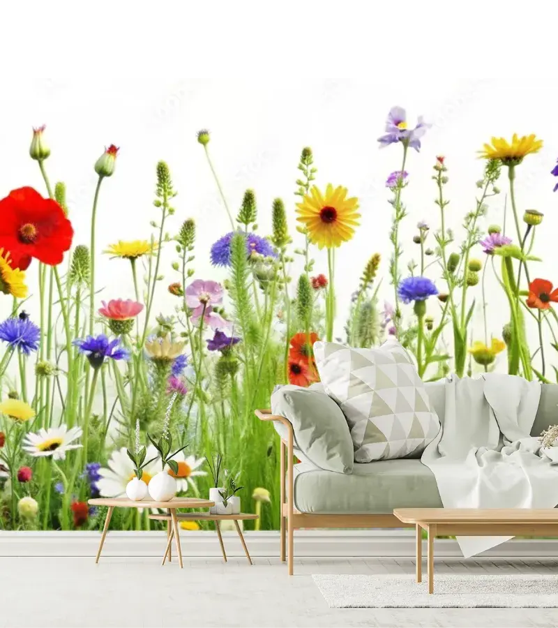 Mural Primavera Silvestre para Decoración de Pared