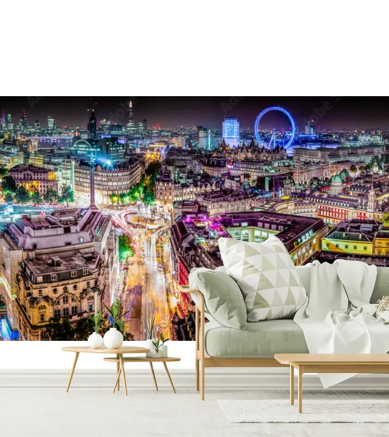 Mural Nocturno Urbano Londres – Fotomural Decorativo para Salas o Oficinas