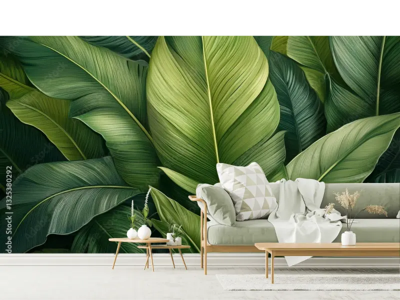 Mural Modelo Paraíso Tropical en Vinil Arquitectónico | Fotomural Decorativo