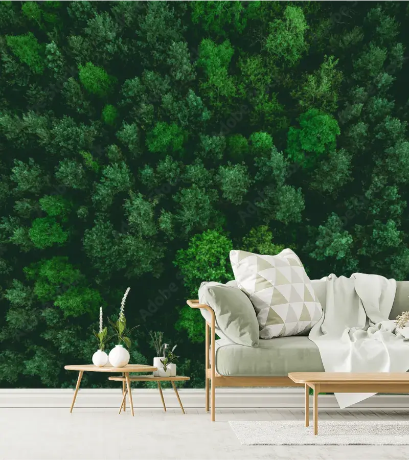 Mural Bosque Elevado en Vinil Arquitectónico