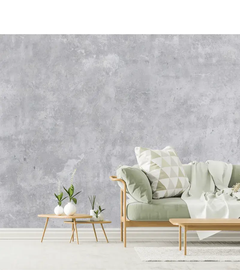 Mural Concreto Urbano Gris Claro para Decoración Moderna