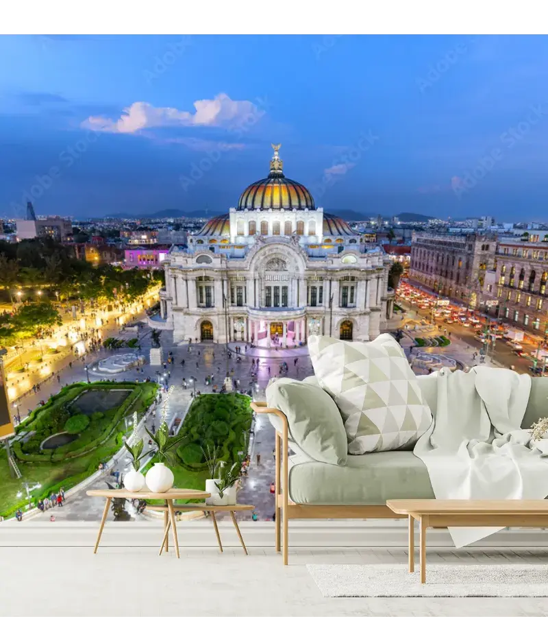 Mural Palacio Dorado CDMX – Fotomural para sala y oficina