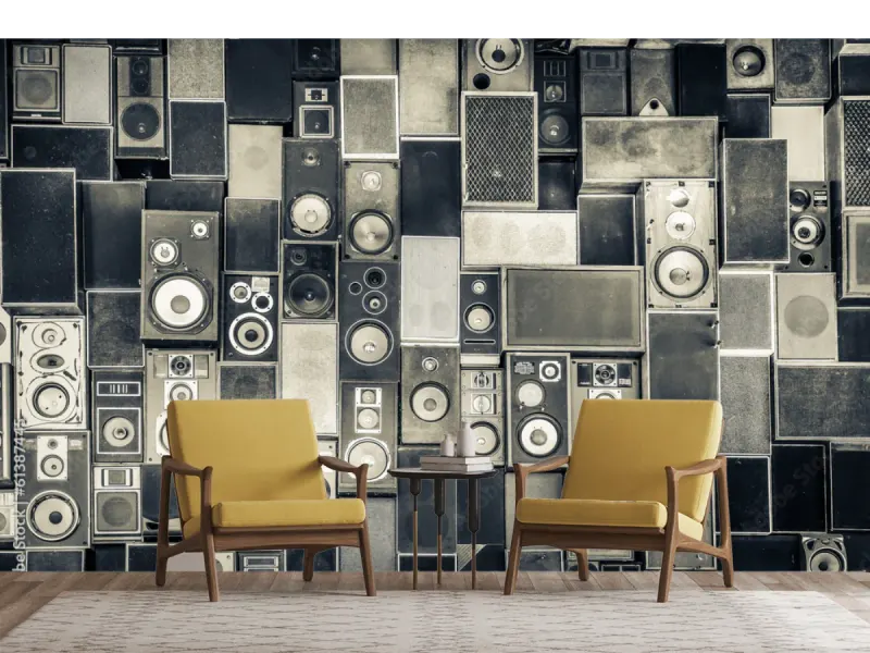 Mural Sonoro Armonía Urbana para Sala y Estudio en Vinil