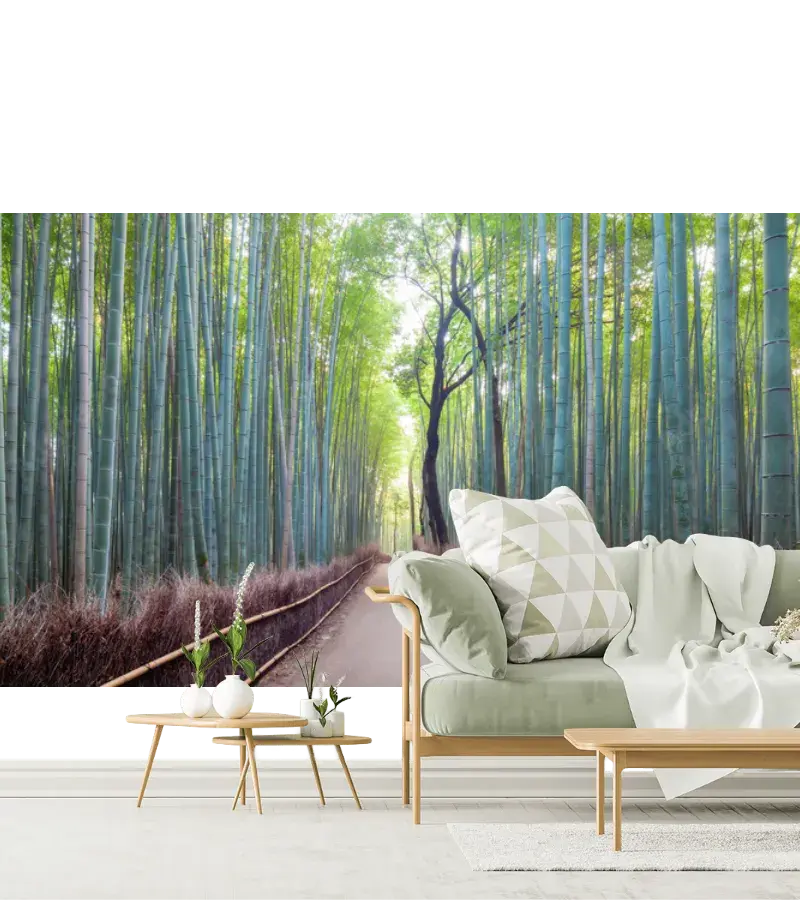Mural Sendero de Bambú Relajante para sala o recámara